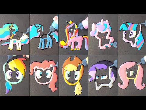 My Little Pony Pancake Art - Princess & Mane Six