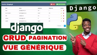 Formation Gratuite: Projet Django CRUD, Vues Génériques, Paginations Pour Débutant & Expert complet.