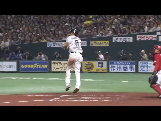 【6回裏】またも逆方向へ!! ホークス・柳田が本日2本目3ランホームラン!! 2016/3/20 H-C