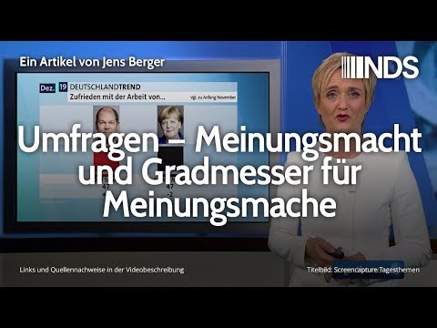 Umfragen – Meinungsmacht und Gradmesser für Meinungsmache | Jens Berger | NDS | 06.12.2019