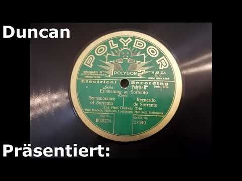 (1928) Erinnerung an Sorrento - The Paul Godwin Trio