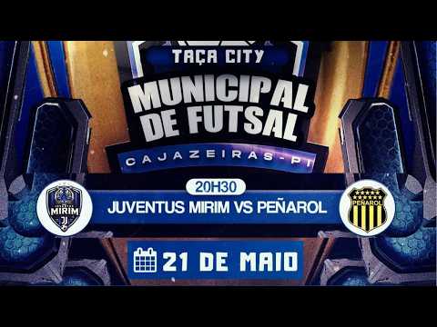 JUVENTUS MIRIM X PEÑAROL - TAÇA CITY MUNICIPAL DE FUTSAL - CAJAZEIRAS DO PIAUI - RODADA 01