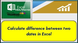 How to calculate difference between two dates in MS Excel | finding difference in dates in Excel