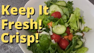 How to Keep Your Salad Greens Crisp & Fresh for Weeks!