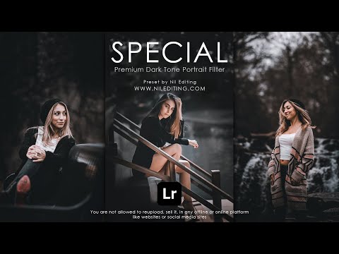 Special Dark Tone Portrait Filter | Lightroom Presets DNG & XMP Free Download