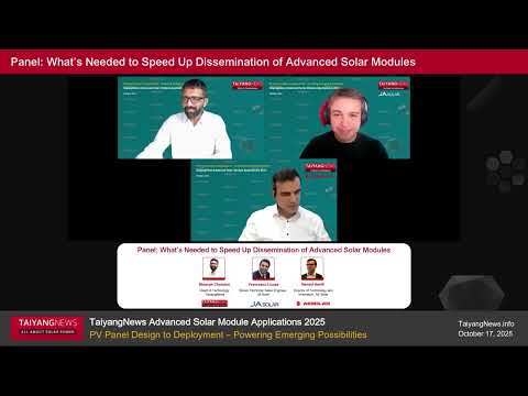 Advanced Solar Module Applications 2025 panel