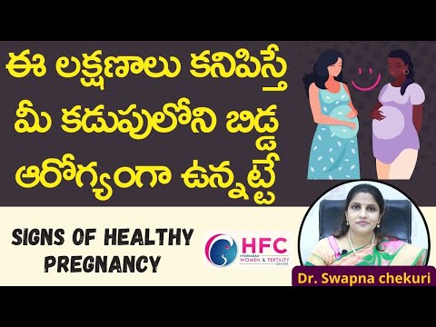 గర్భస్థ శిశువు ఆరోగ్యంగా ఉన్నట్టు తెలిపే సంకేతాలు || Signs of Healthy Pregnancy || HFC