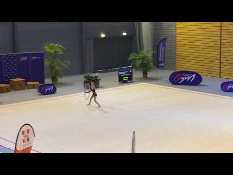 Domitille Le Ru cerceau - Nat B 10-11 ans - France Chambéry 2017