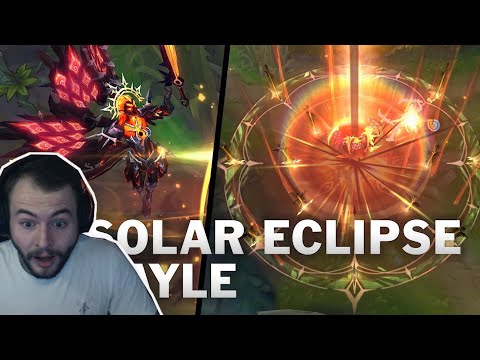 Kayle 1v9 Reacting to NEW Solar Eclipse Kayle Skin!