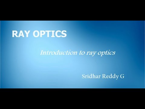 Introduction to Ray optics