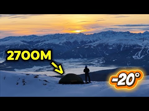 Allein im Winterbiwak bei -20° auf über 2700m🥶