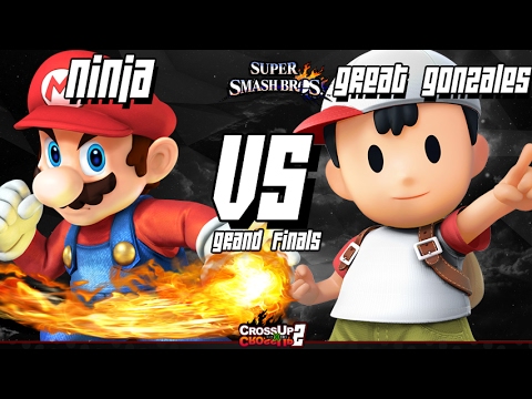 CROSSxUP 2 Smash 4 - ECG| The Great Gonzales (Ness) Vs. MoC| Ninja (Mario) - Grand Finals