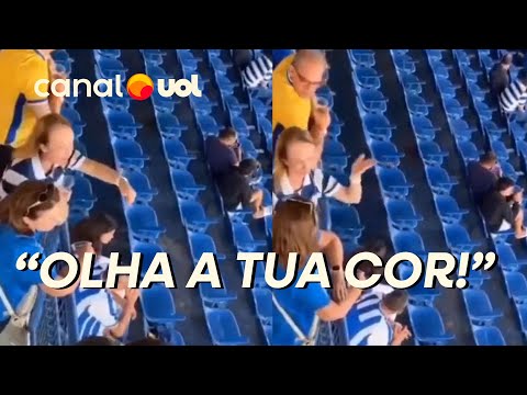 A female Avaí supporter caught shouting racist and xenophobic slurs at Remo fans; watch the video.