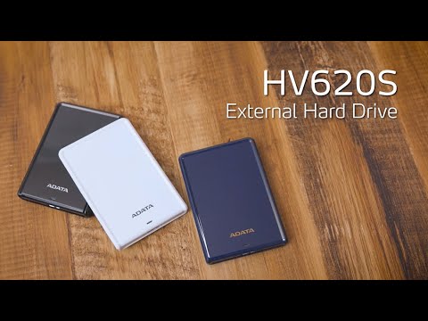 Išorinis kietasis diskas Adata HV620S 2TB, USB 3.1, Juodas video