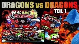 Dragons vs Dragons !!! Gummi Drachen gegen Echsen - Teil 1 !!! Neu !!! Unboxing & Review