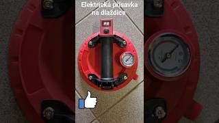 Chmelík P1 vakuová přísavka s manometrem na dlaždice + elektrická pumpa, nosnost 110 kg, Ø 200 mm