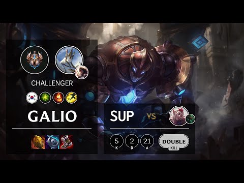 Galio Support vs Rakan - KR Challenger Patch 11.23