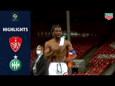 STADE BRESTOIS 29 - AS SAINT-ÉTIENNE (4 - 1) - Highlights - (SB29 - ASSE) / 2020-2021