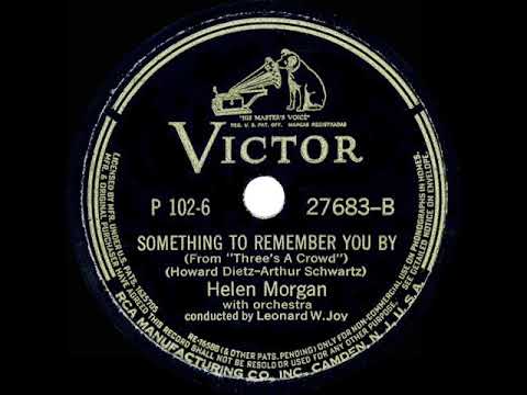 1930 Helen Morgan - Something To Remember You By