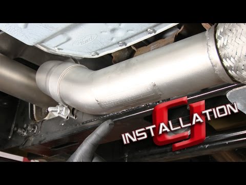 F-150 cp-e Downpipe QKspl High-Flow Catted Stainless Steel 3" EcoBoost 3.5L 2011-2017 Installation