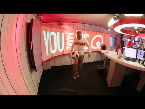 Leo Van Der Elst jongleert in de studio bij Sam & Heidi