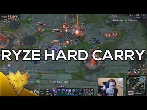 TSM Bjergsen - Ryze Hard Carry - Solo Queue Highlights