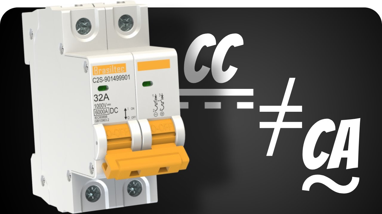 Diferença dos disjuntores CC e CA (corrente contínua e corrente alternada)