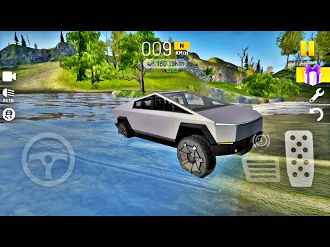 Cybertruck Car in Xtreme Driving Sim - Offroad & City Roads - Best Android Gameplay