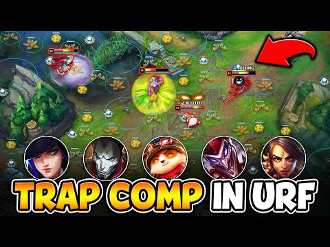 WE CREATED A FORTRESS OF TRAPS IN URF MODE! (LITTER THE ENTIRE MAP)