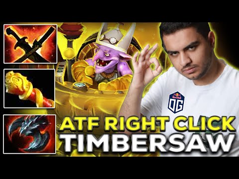 OG.ATF Creating a New Meta with Timbersaw?! Brutal Right Click Build - Dota 2