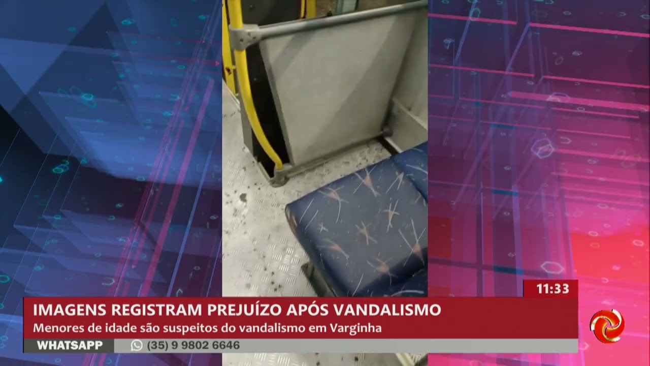 Imagens registram prejuízo após vandalismo em Varginha