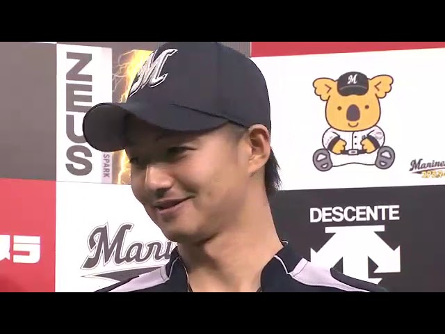 マリーンズ・唐川侑己投手・角中勝也選手ヒーローインタビュー 4月21日 千葉ロッテマリーンズ 対 埼玉西武ライオンズ