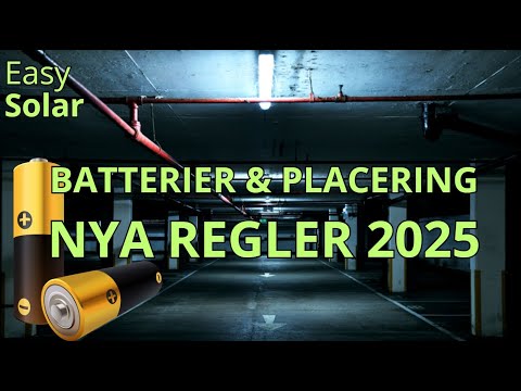 Installera batteri 2025 - då krävs egen brandcell
