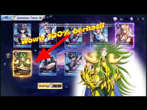 |Trick gacha Terampuhhh Gold SAINT ARIES SHION|saint seiya awakening