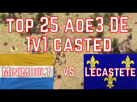 Minimoult (Dutch) vs Lecastete (French) | Top 25 1v1 [AOE3 DE]