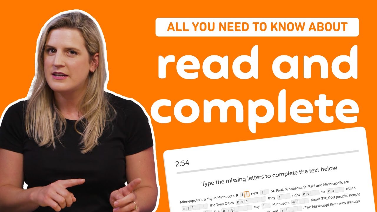 All about the Read and Complete question