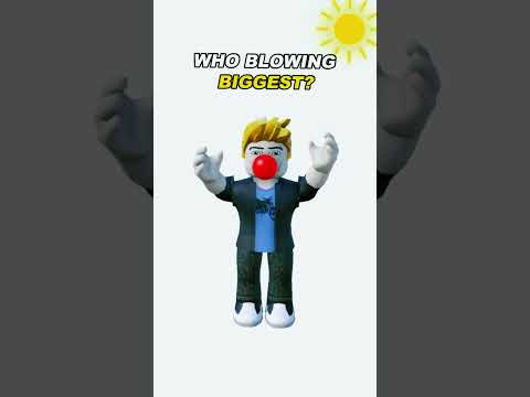 WHO BLOWING BIGGEST? #robloxshorts #robloxfunny