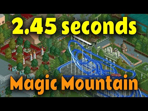 Beating Six Flags Magic Mountain in 2.45 seconds - OpenRCT2 speedrun