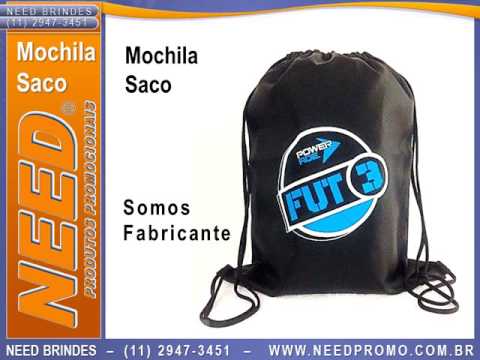 Mochila Saco -|- Sacochila e Mochilas Fabricante -|- Fábrica NeedPromo BRINDES (11) 2947-3451