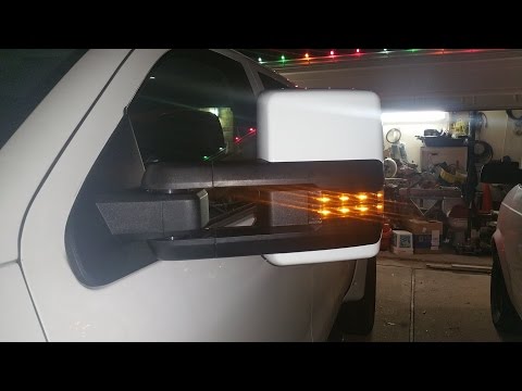 Dual Function Running light/Turn signal 2014 Silverado New GM Tow Mirrors