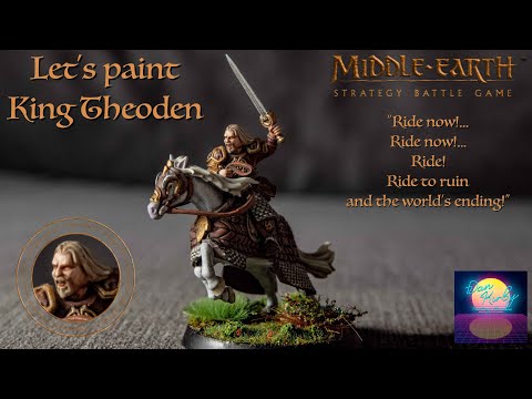 King Thedoen on Snowmane | Middle Earth Strategy Battle Game.