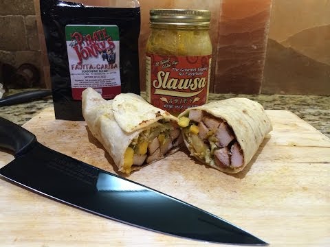 Pirate Jonny's Fajitas-Cariba with Slawsa