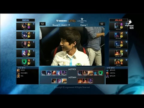 SSB vs JAG Game 1 Highlights - SBENU SONICBOOM vs JIN AIR GREEN WINGS - W3 LCK Champions Korea
