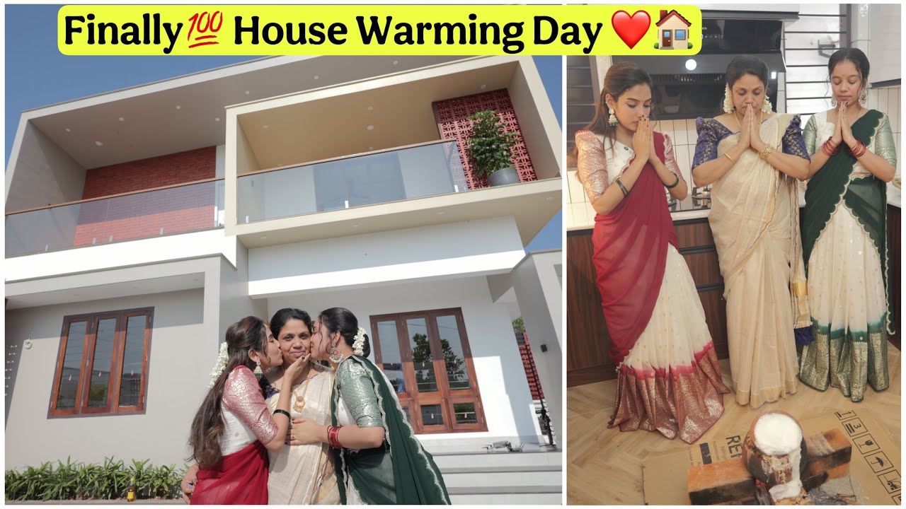 ഒരു ആയുസ്സിന്റ കാത്തിരിപ്പ് 💯💯 നമ്മുടെ വീട് 🏠House warming Vlog 🏠 #glamyganga #housewarming