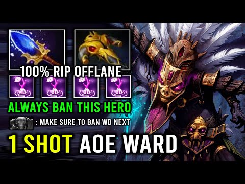 Always Ban Witch Doctor in Ranked Or Get 1 Shot | WTF AoE Bounce Ward Overpower Offlane Dota 2