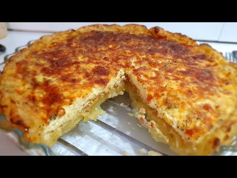Crustless Potato and Tuna Quiche