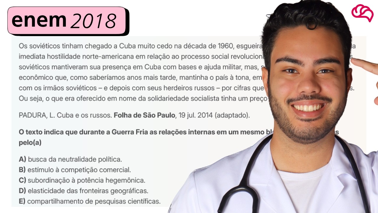Resolução em Vídeo — Questão 55 ENEM 2018