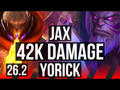 JAX vs YORICK (TOP) | 42K damage | KR Master | 26.2