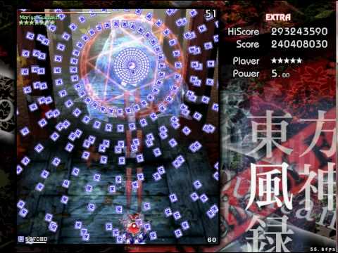 Touhou 10 MoF Extra stage+Extra Boss Suwako Moriya