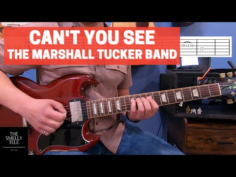 Can't You See, Guitar Lesson! LIKE THE RECORD!! The Marshall Tucker Band